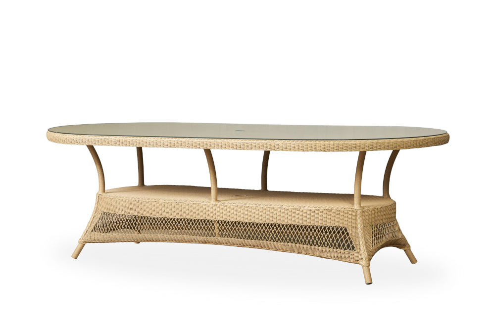 LOOM 85" OVAL UMBRELLA DINING TABLE