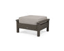 POLYWOOD Harbour Deep Seating Ottoman in Vintage Coffee / Weathered Tweed image