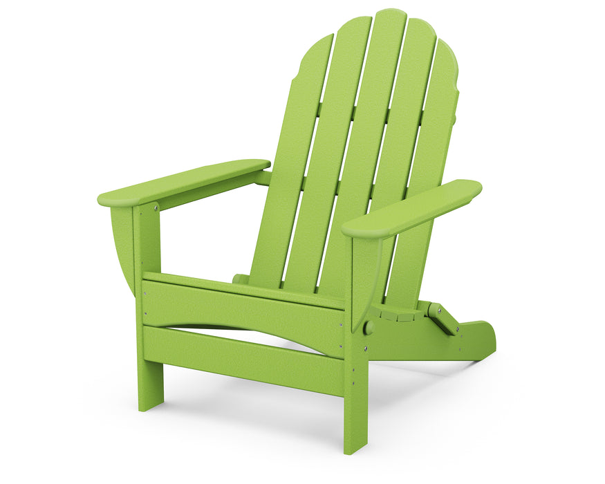 POLYWOOD Classic Oversized Folding Adirondack Chair in Lime image