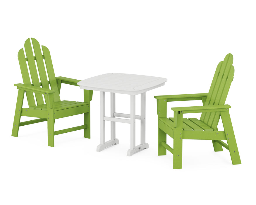 POLYWOOD Long Island 3-Piece Dining Set in Lime image