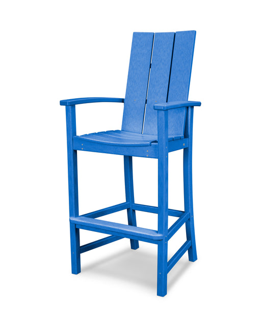 POLYWOOD Modern Adirondack Bar Chair in Pacific Blue image