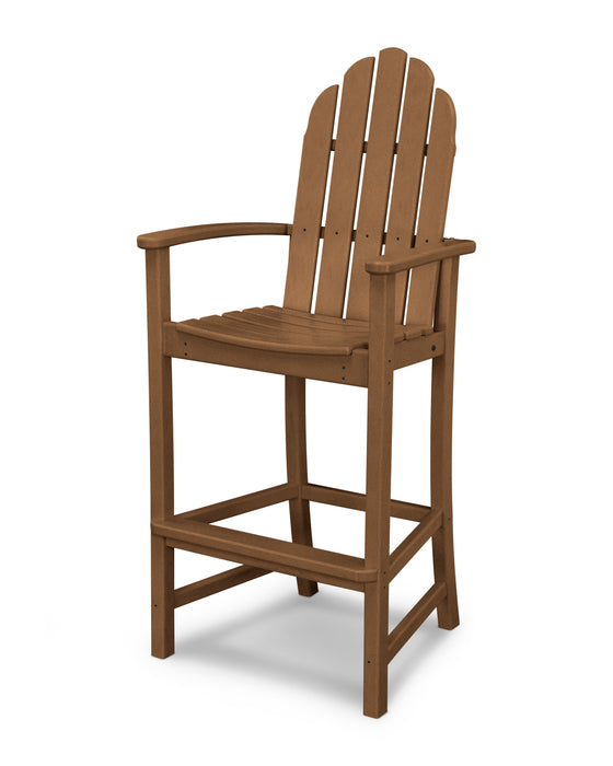 POLYWOOD Classic Adirondack Bar Chair in Teak image