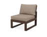 POLYWOOD Modular Armless Chair in Mahogany / Sancy Shale image