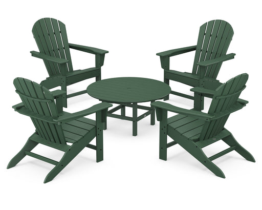 POLYWOOD South Beach 5-Piece Conversation Group in Green image