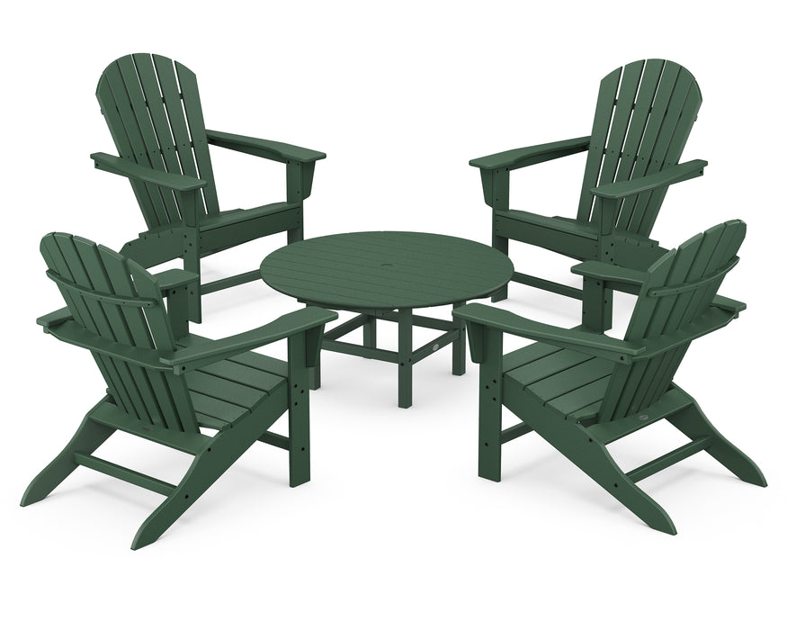 POLYWOOD South Beach 5-Piece Conversation Group in Green image