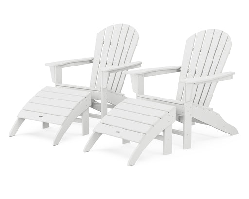 POLYWOOD South Beach 4-Piece Adirondack Set in White image