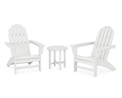 POLYWOOD Vineyard 3-Piece Adirondack Set in White image