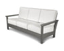 POLYWOOD Harbour Deep Seating Sofa in Slate Grey / Natural image