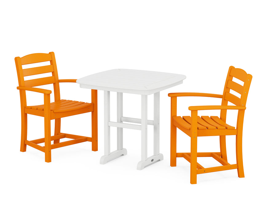 POLYWOOD La Casa Cafe 3-Piece Dining Set in Tangerine image