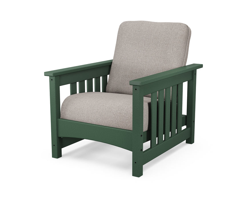 POLYWOOD Mission Chair in Green / Weathered Tweed image