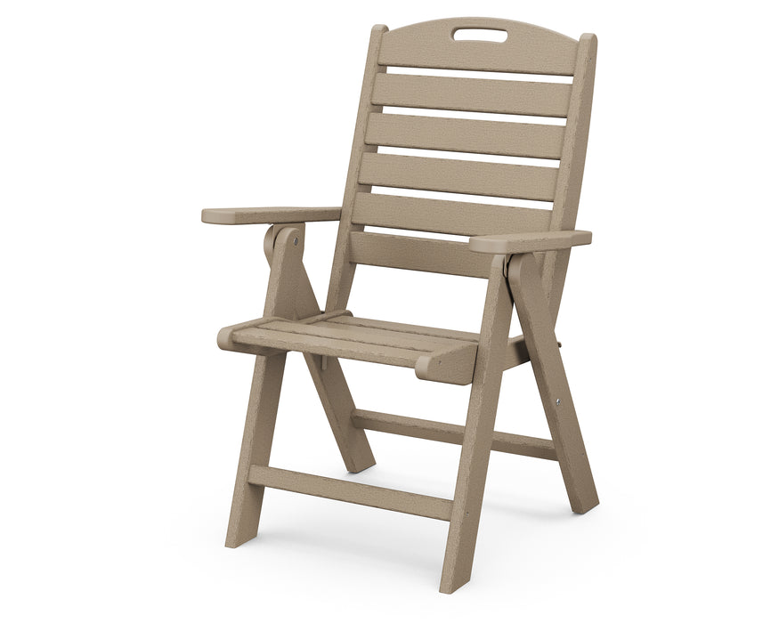 POLYWOOD Nautical Highback Chair in Vintage Sahara