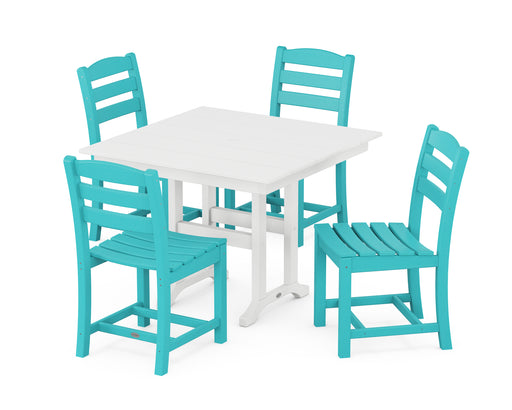 POLYWOOD La Casa Cafe Side Chair 5-Piece Farmhouse Dining Set in Aruba image