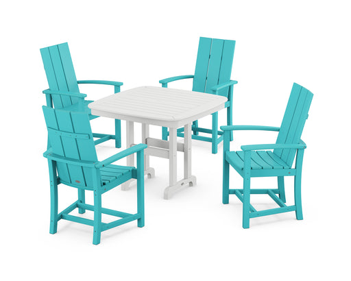 POLYWOOD Modern Adirondack 5-Piece Dining Set in Aruba image