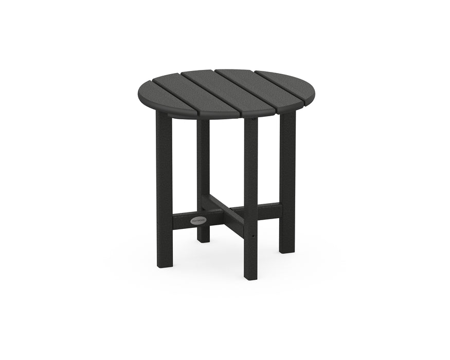 POLYWOOD Round 18" Side Table in Black image