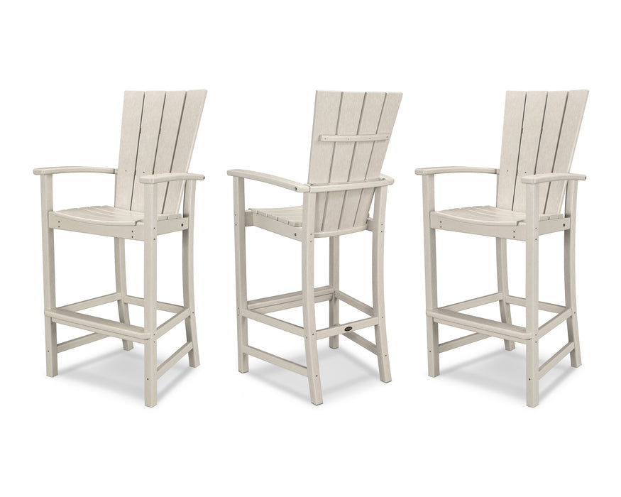 POLYWOOD Quattro 3-Piece Bar Set in Sand image