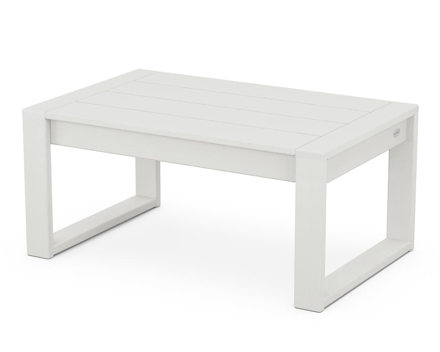 POLYWOOD EDGE Coffee Table in Vintage White