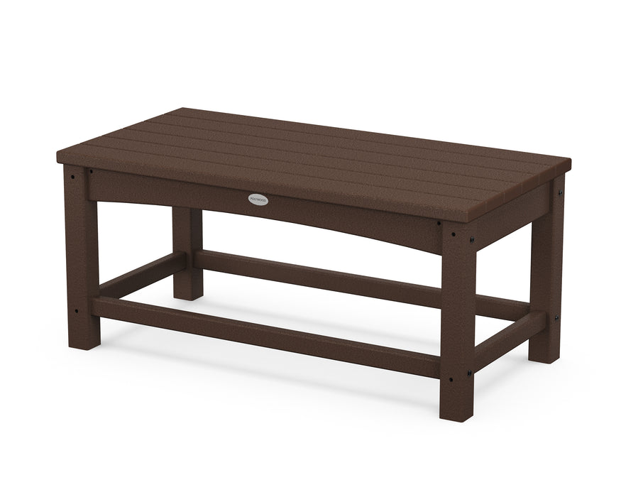 POLYWOOD Club Coffee Table in Mahogany