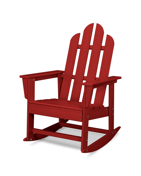 POLYWOOD Long Island Rocking Chair in Crimson Red