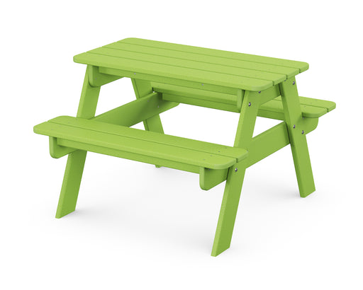 POLYWOOD Kids Outdoor Picnic Table in Lime image