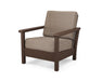 POLYWOOD Harbour Deep Seating Chair in Mahogany / Spiced Burlap image