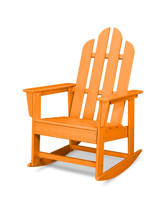 POLYWOOD Long Island Rocking Chair in Tangerine