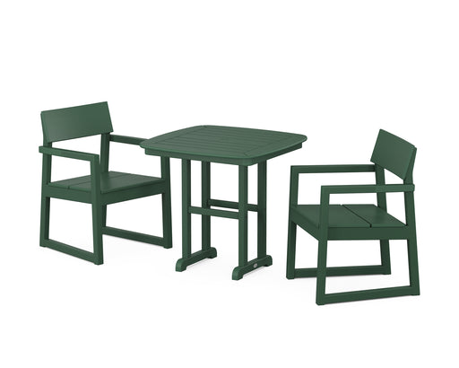 POLYWOOD EDGE 3-Piece Dining Set in Green image