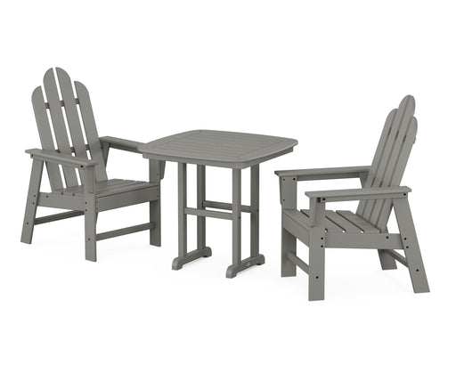 POLYWOOD Long Island 3-Piece Dining Set in Slate Grey image