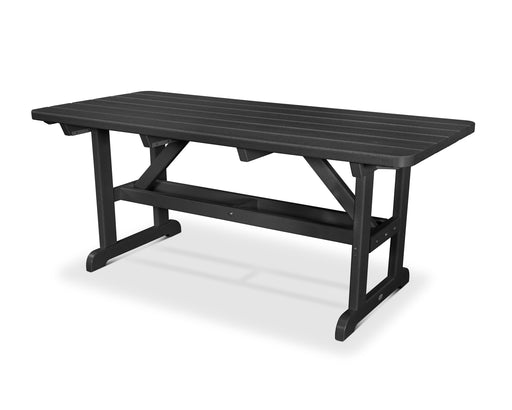 POLYWOOD Park 33" x 70" Harvester Picnic Table in Black image