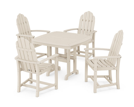 POLYWOOD Classic Adirondack 5-Piece Dining Set in Sand image