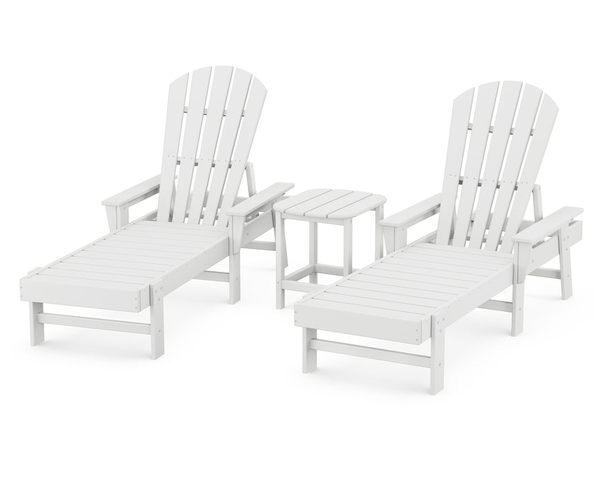 POLYWOOD South Beach Chaise 3-Piece Set in White image