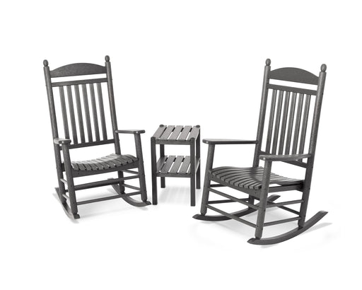 POLYWOOD Jefferson 3-Piece Rocker Set in Slate Grey image