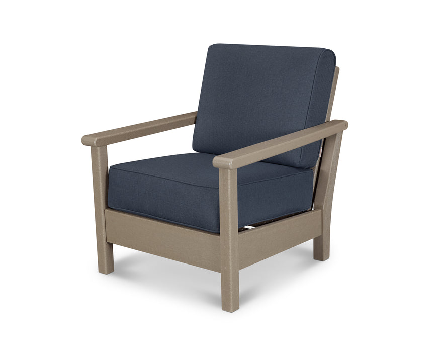 POLYWOOD Harbour Deep Seating Chair in Vintage Sahara / Sancy Denim image