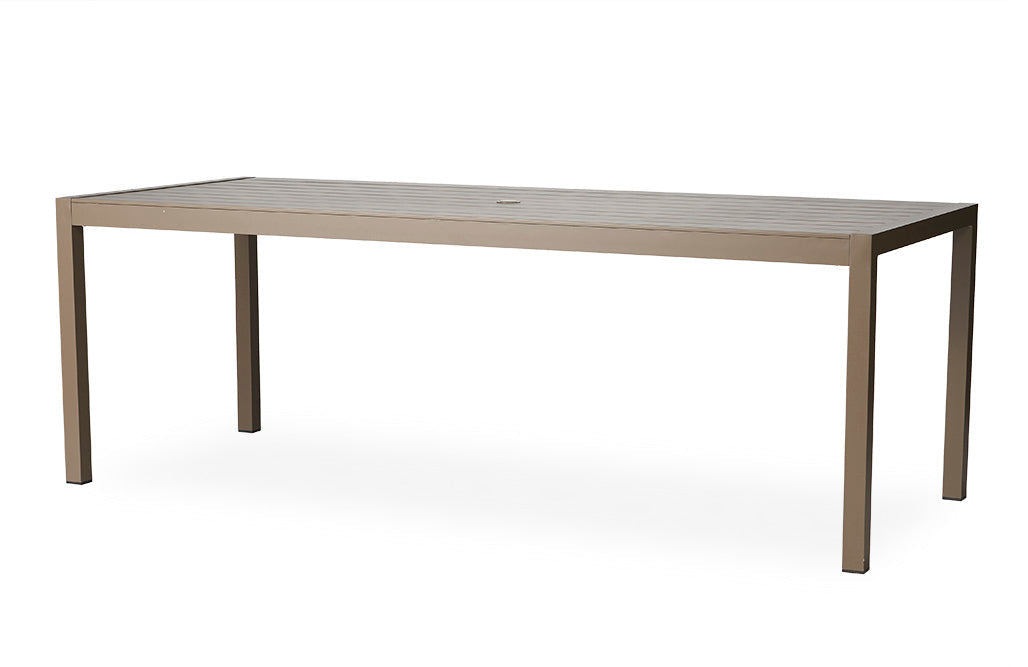 MILAN 87" RECTANGULAR UMBRELLA DINING TABLE