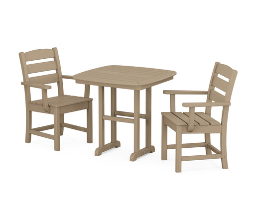 POLYWOOD Lakeside 3-Piece Dining Set in Vintage Sahara image