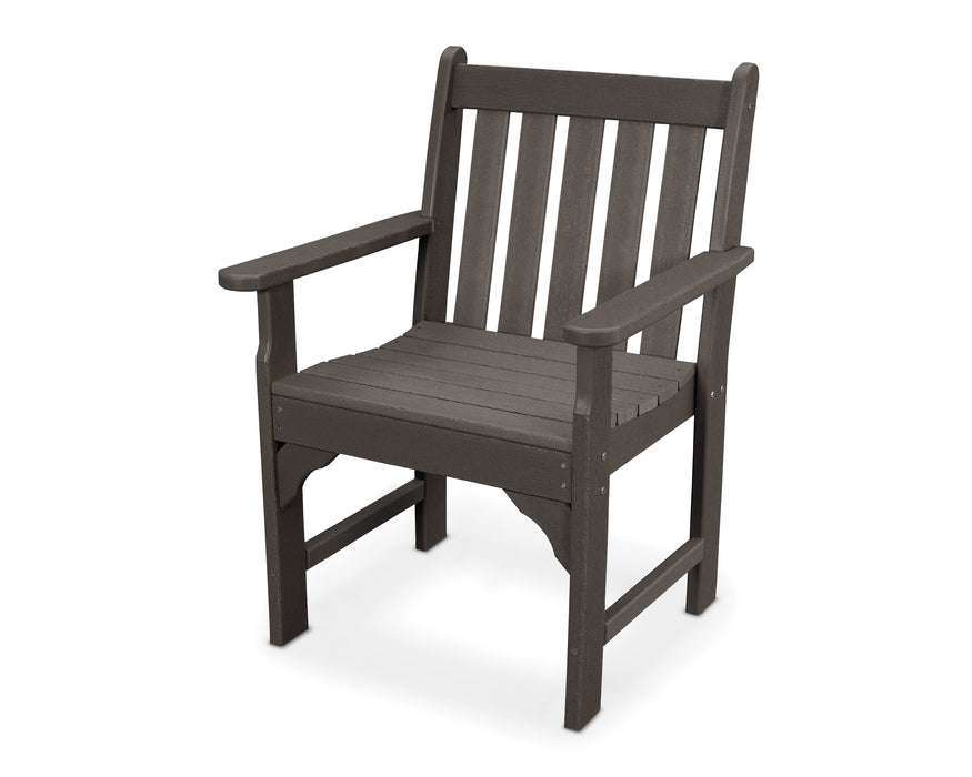 POLYWOOD Vineyard Garden Arm Chair in Vintage Coffee