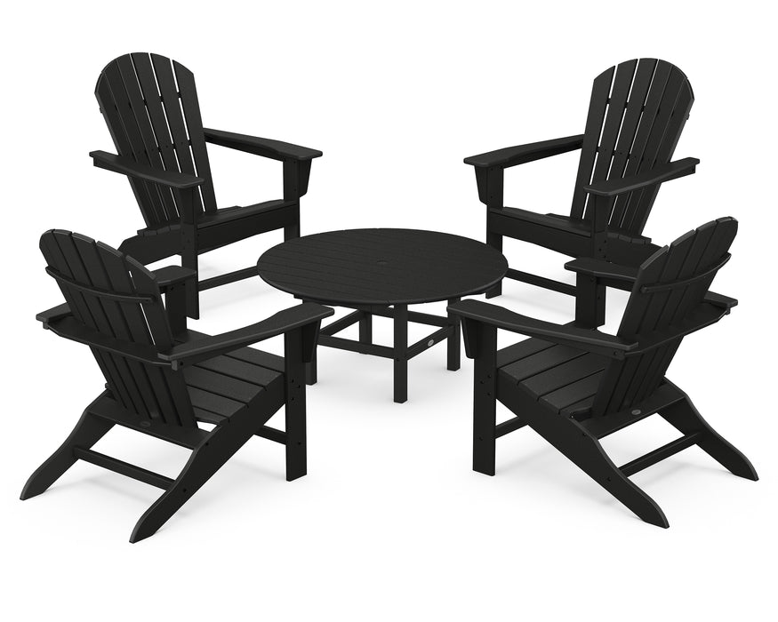 POLYWOOD South Beach 5-Piece Conversation Group in Black image