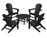POLYWOOD South Beach 5-Piece Conversation Group in Black image