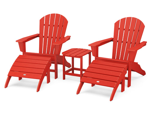 POLYWOOD South Beach Adirondack 5-Piece Set in Sunset Red image