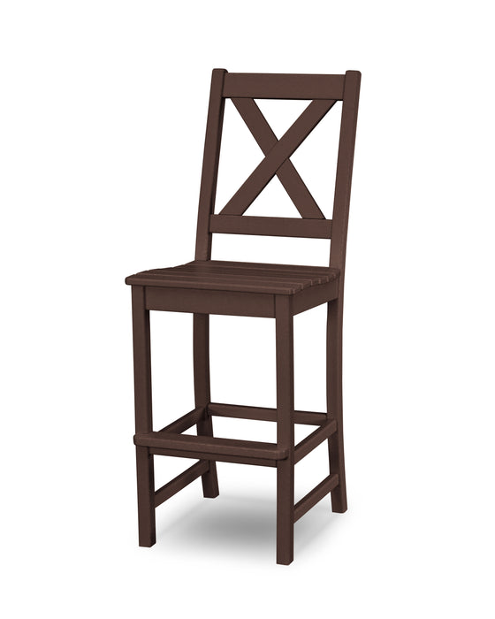 POLYWOOD Braxton Bar Side Chair in Mahogany image