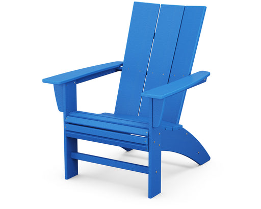 POLYWOOD Modern Curveback Adirondack Chair in Pacific Blue image