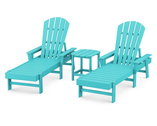 POLYWOOD South Beach Chaise 3-Piece Set in Aruba image