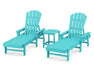 POLYWOOD South Beach Chaise 3-Piece Set in Aruba image