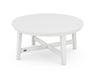 POLYWOOD Newport 36" Round Coffee Table in White image