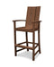 POLYWOOD Modern Adirondack Bar Chair in Teak image