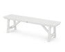 POLYWOOD Rustic Farmhouse 60" Backless Bench in White image