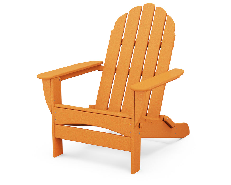 POLYWOOD Classic Oversized Folding Adirondack Chair in Tangerine image