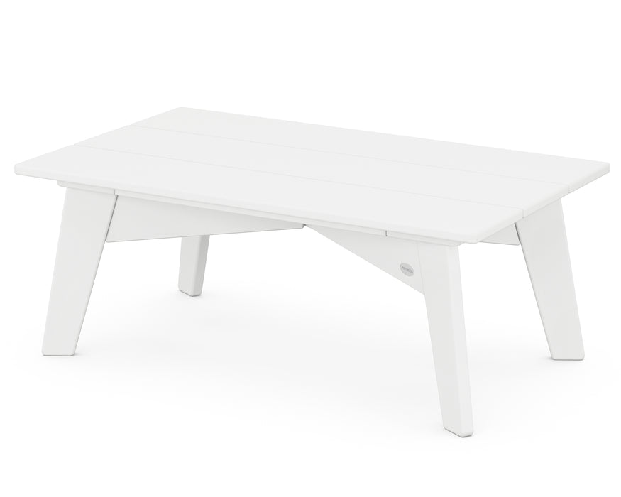 POLYWOOD Riviera Modern Coffee Table in White