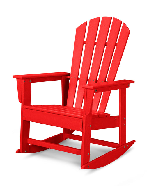 POLYWOOD South Beach Rocking Chair in Sunset Red image