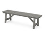 POLYWOOD Rustic Farmhouse 60" Backless Bench in Slate Grey image