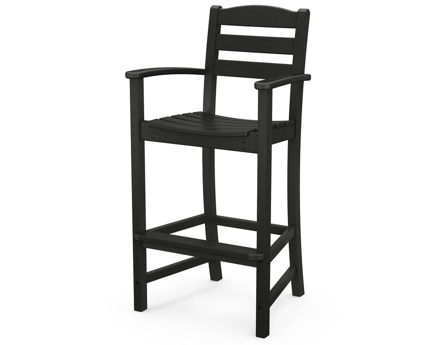 POLYWOOD La Casa Cafe Bar Arm Chair in Black